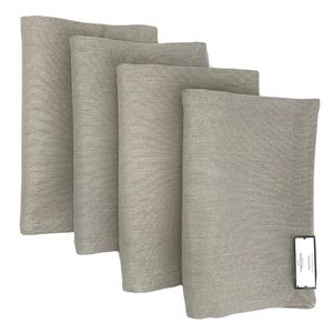 THRESHOLD NEW Placemats 4-Pack Hemp Lurex Shimmer